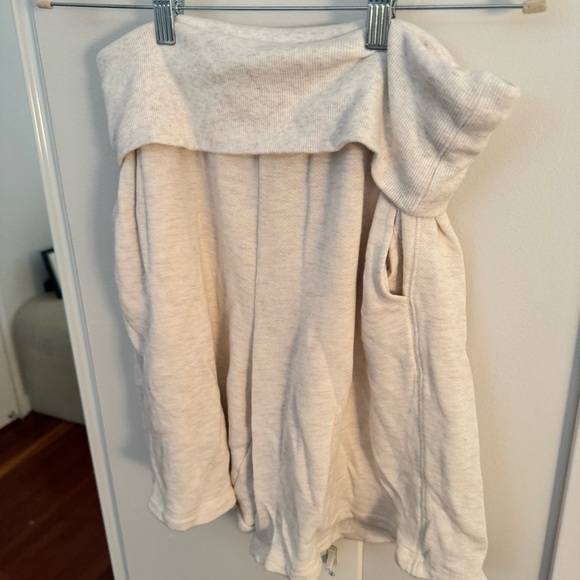 OFFLINE By Aerie Keep It 100 Terry Foldover Long Shorts - Oatmeal - Picture 5 of 6